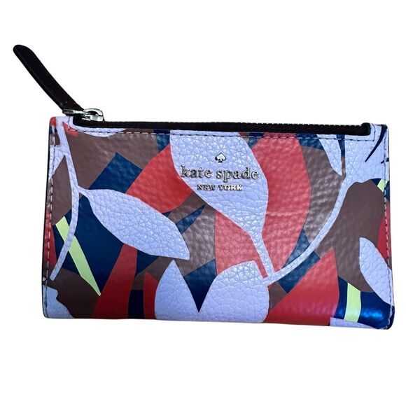 Kate Spade Jackson Tropical Medium Leather Backpack Bag & Matching Bifold Wallet main image 8